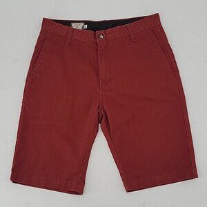 Volcom Corpo Class Shorts in Brick Red Size 30